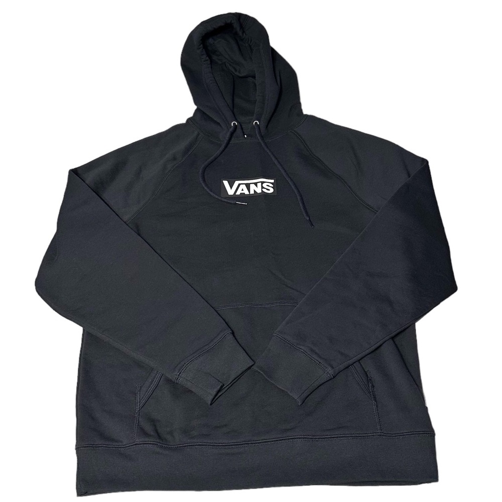 Vans Versa Mens Skateboard Black Standard Drawstring Hoodie Street Style Size S - Picture 2 of 8